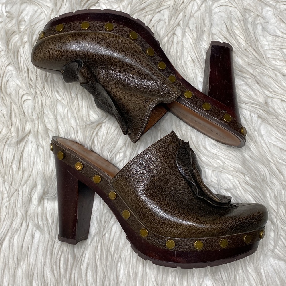Marc by Marc Jacobs studded leather clogs - Picture 2 of 11